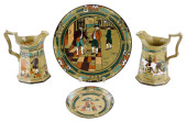 DELDARE BUFFALO POTTERY, FOUR