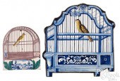DELFT BIRDCAGE PLAQUE AND TILE