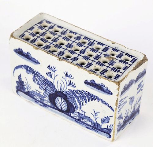 DELFT BLUE AND WHITE GLAZED