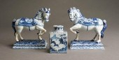 DELFT BLUE AND WHITE TEA CADDY
