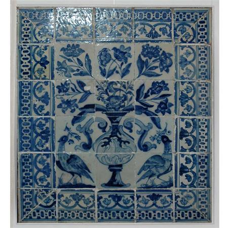 Delft Blue and White Tile Picture
