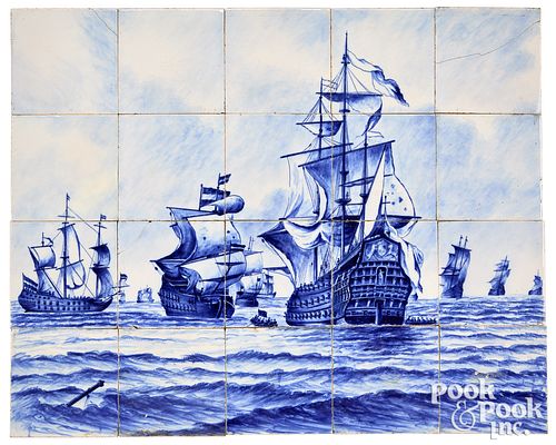 DELFT BLUE AND WHITE TWENTY TILE