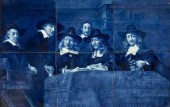 DELFT BLUE & WHITE CERAMIC TIL