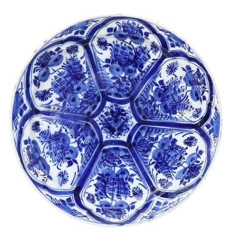 DELFT BLUE & WHITE FAIENCE 14"