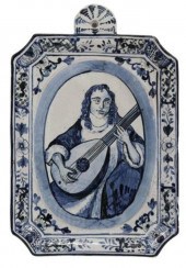 DELFT BLUE & WHITE FIGURAL PLA