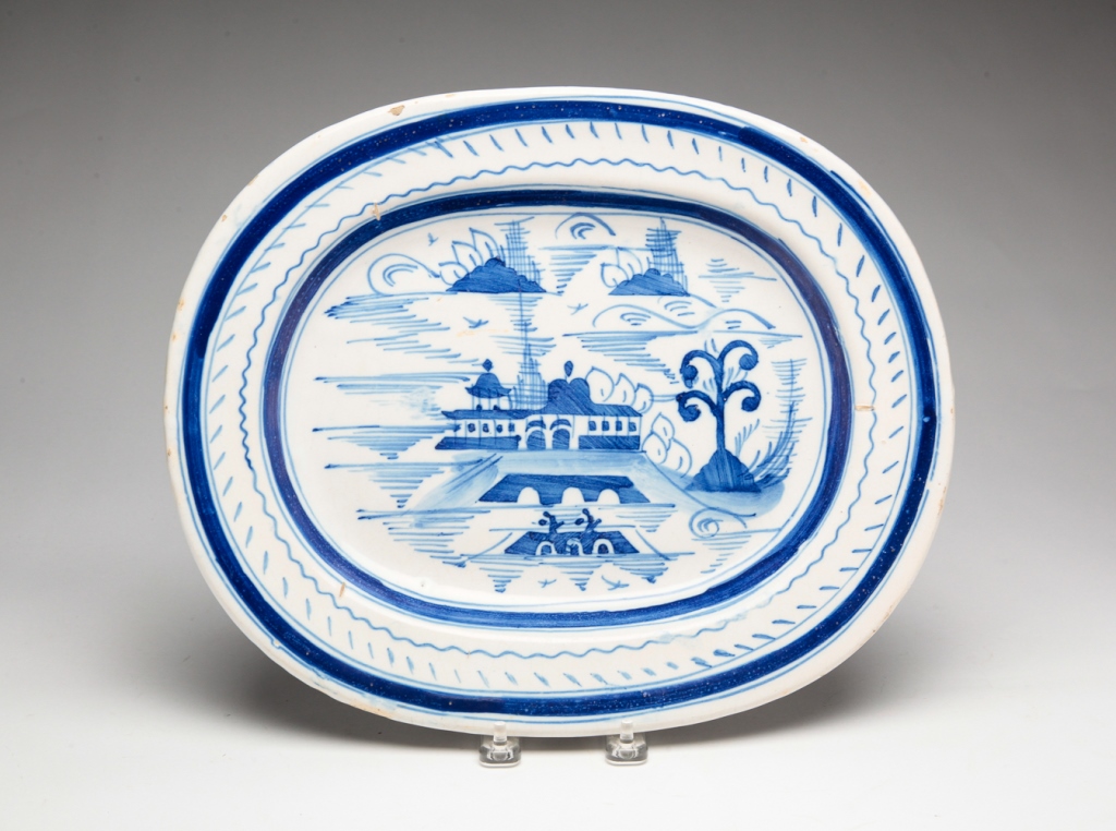 DELFT CANTON PATTERN PLATTER.