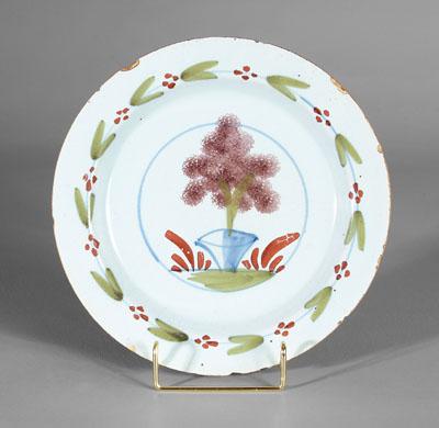 Delft manganese glaze plate,