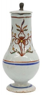 DELFT POLYCHROME FAIENCE CRUET