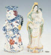 DELFT POLYCHROME FIGURAL TANKA