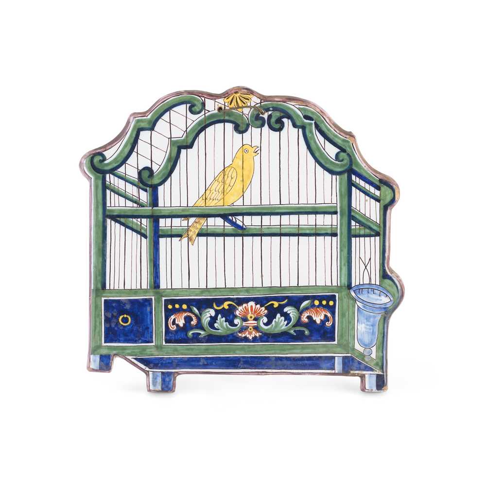 DELFT POLYCHROME TROMPE L'OEIL BIRD