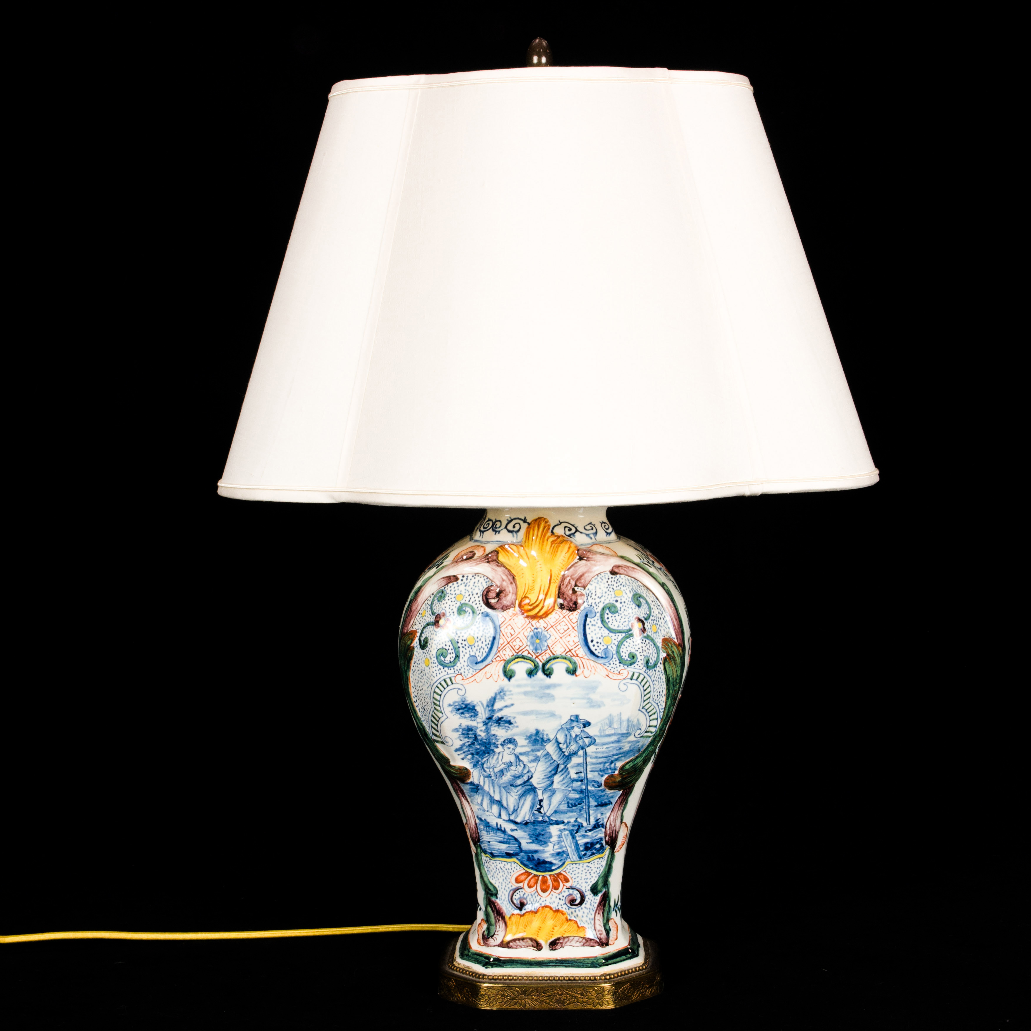 DELFT POLYCHROME VASE, NOW