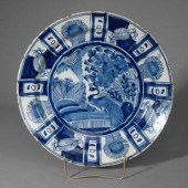 Delft shallow bowl, chinoiseri