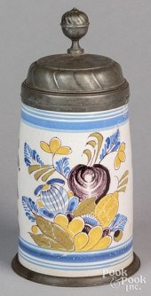 DELFT TANKARD, 18TH C.Delft ta