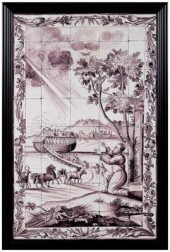 Delft tile picture, Noah&#39;s