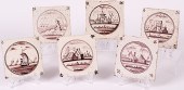 Delft Tiles Dutch six Delft ti