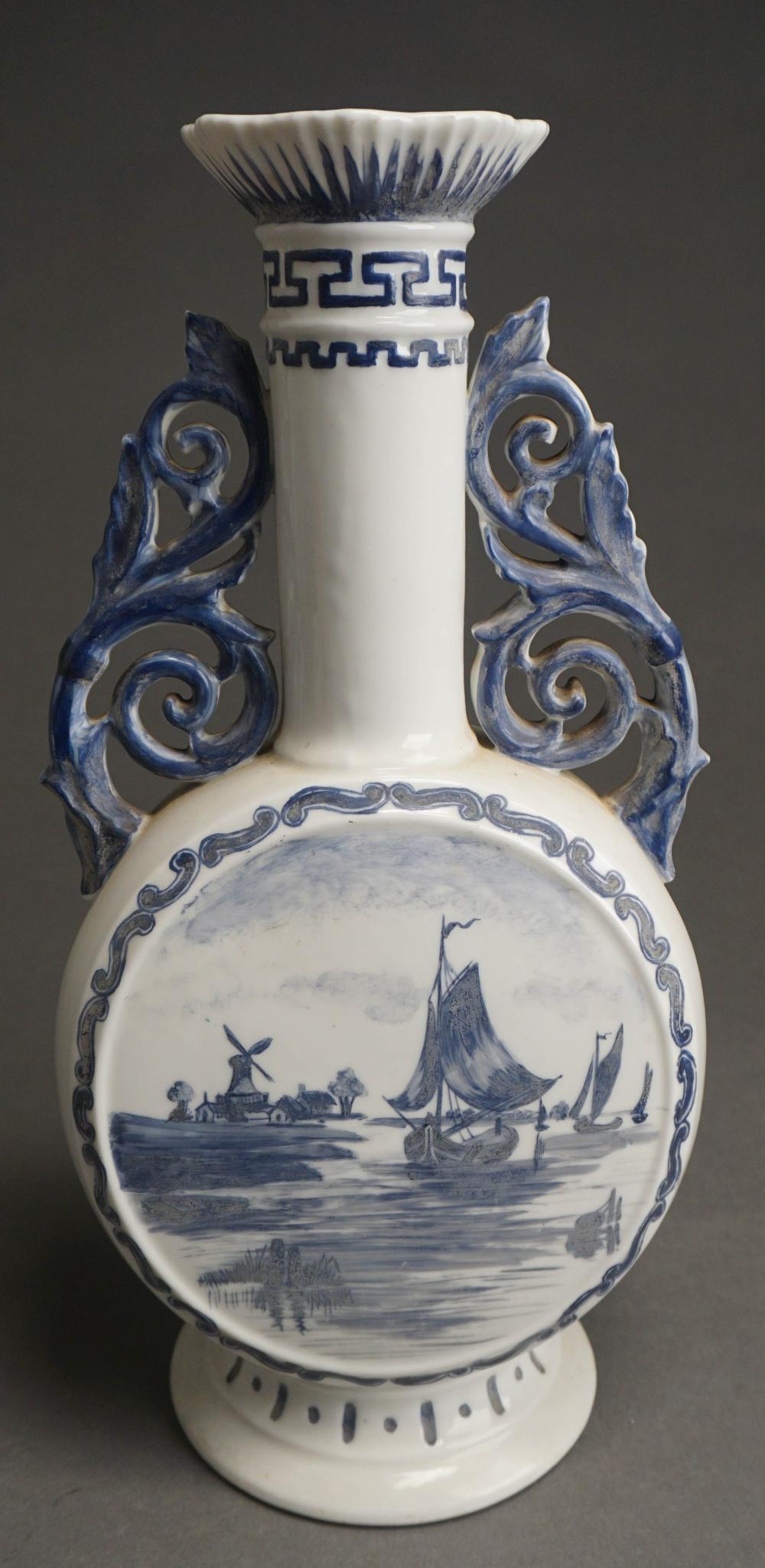 DELFT-TYPE BLUE AND WHITE PILGRAM