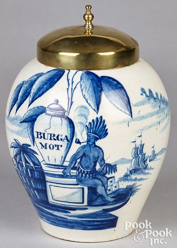 DELFTWARE BLUE AND WHITE TOBACCO