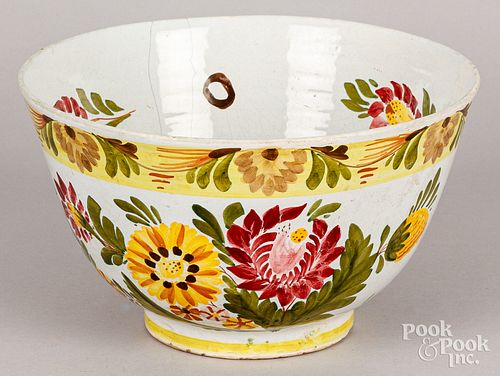 DELFTWARE BOWL, 18TH C.Delftware