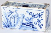 DELFTWARE FLOWER BRICK, MID 18