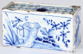 DELFTWARE FLOWER BRICK, MID 18