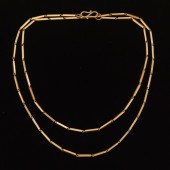 DELICATE BAR LINK NECKLACE  16