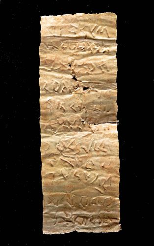 DELICATE ROMAN GOLD SHEET TABLET,