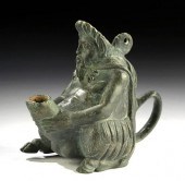 DELIGHTFUL ROMAN BRONZE OIL LA