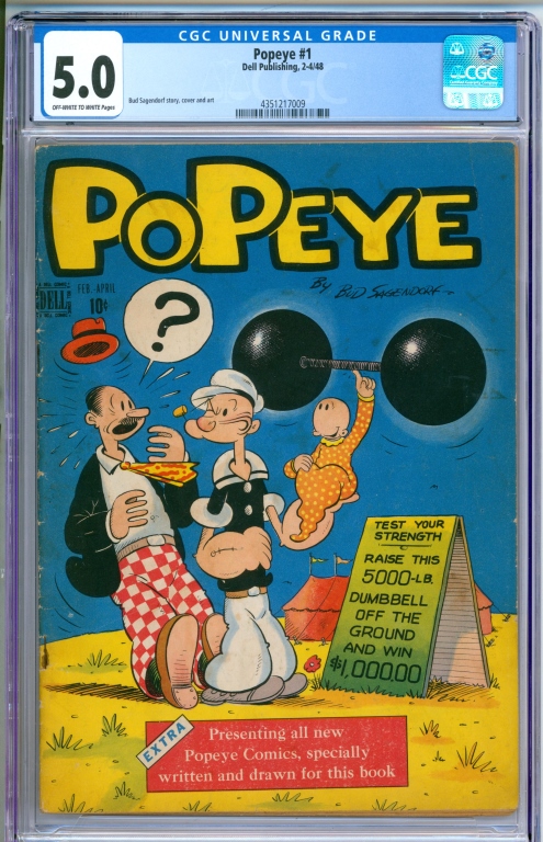 DELL PUBLISHING POPEYE #1 CGC 5.0