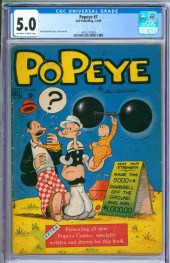 DELL PUBLISHING POPEYE #1 CGC