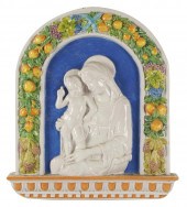 DELLA ROBIA-STYLE GLAZED CERAM