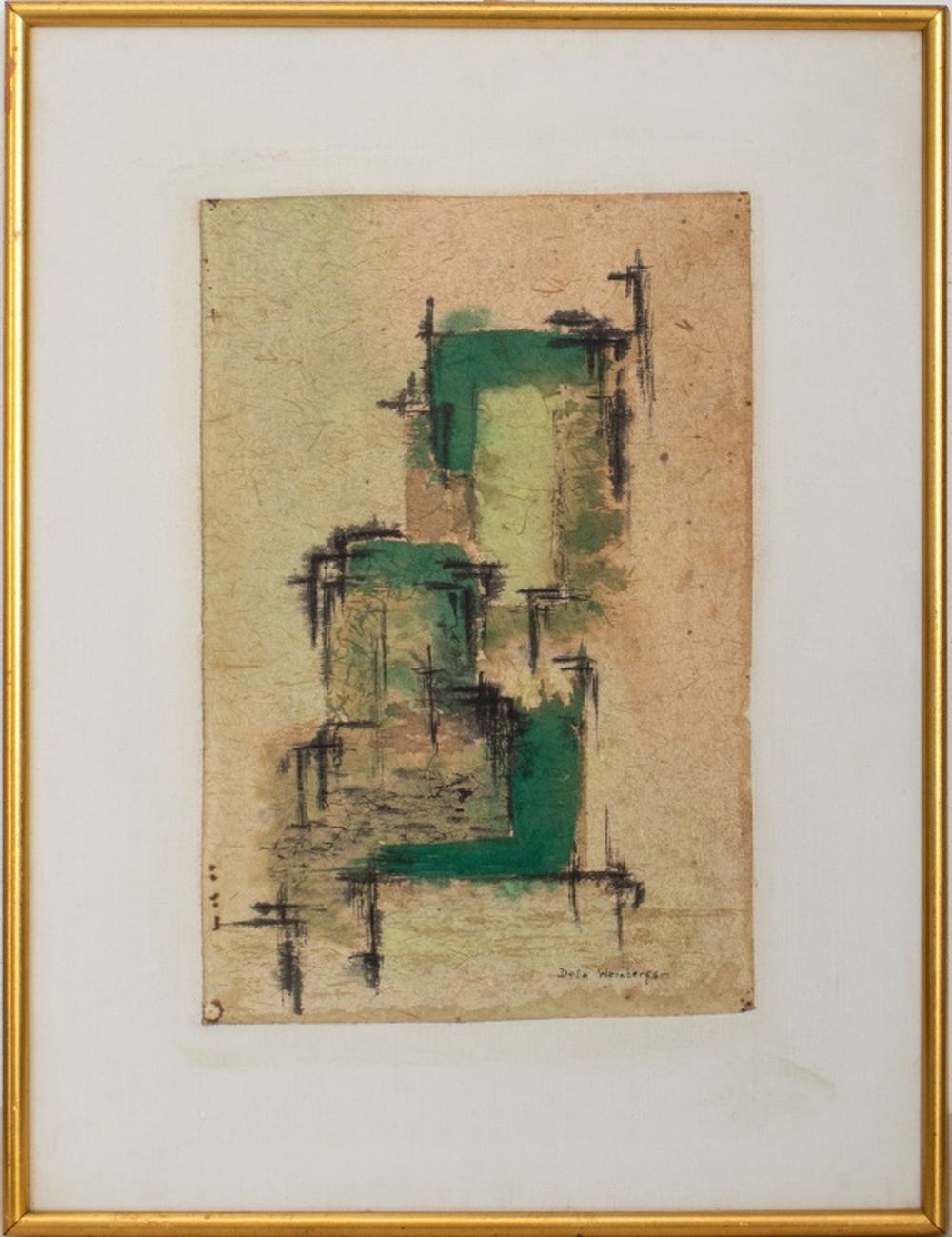 DELLA WEINBERGER ABSTRACT ACRYLIC