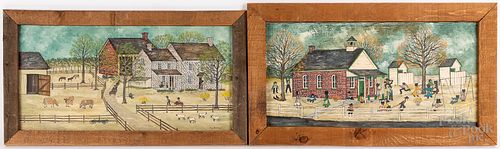 DELORES HACKENBERGER TWO OIL ON