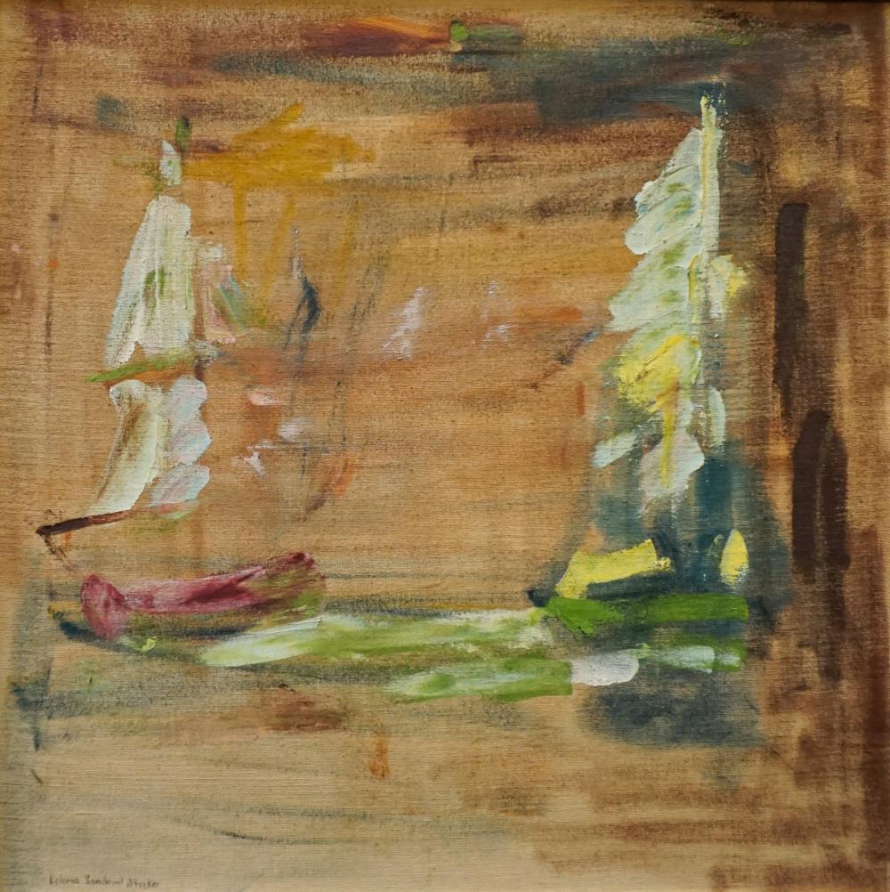 DELORES S. STOCKER, BOATS, OIL ON