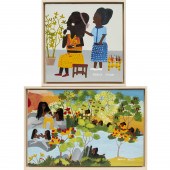 DELORIS ANGLIN, (2) OIL ON BOA
