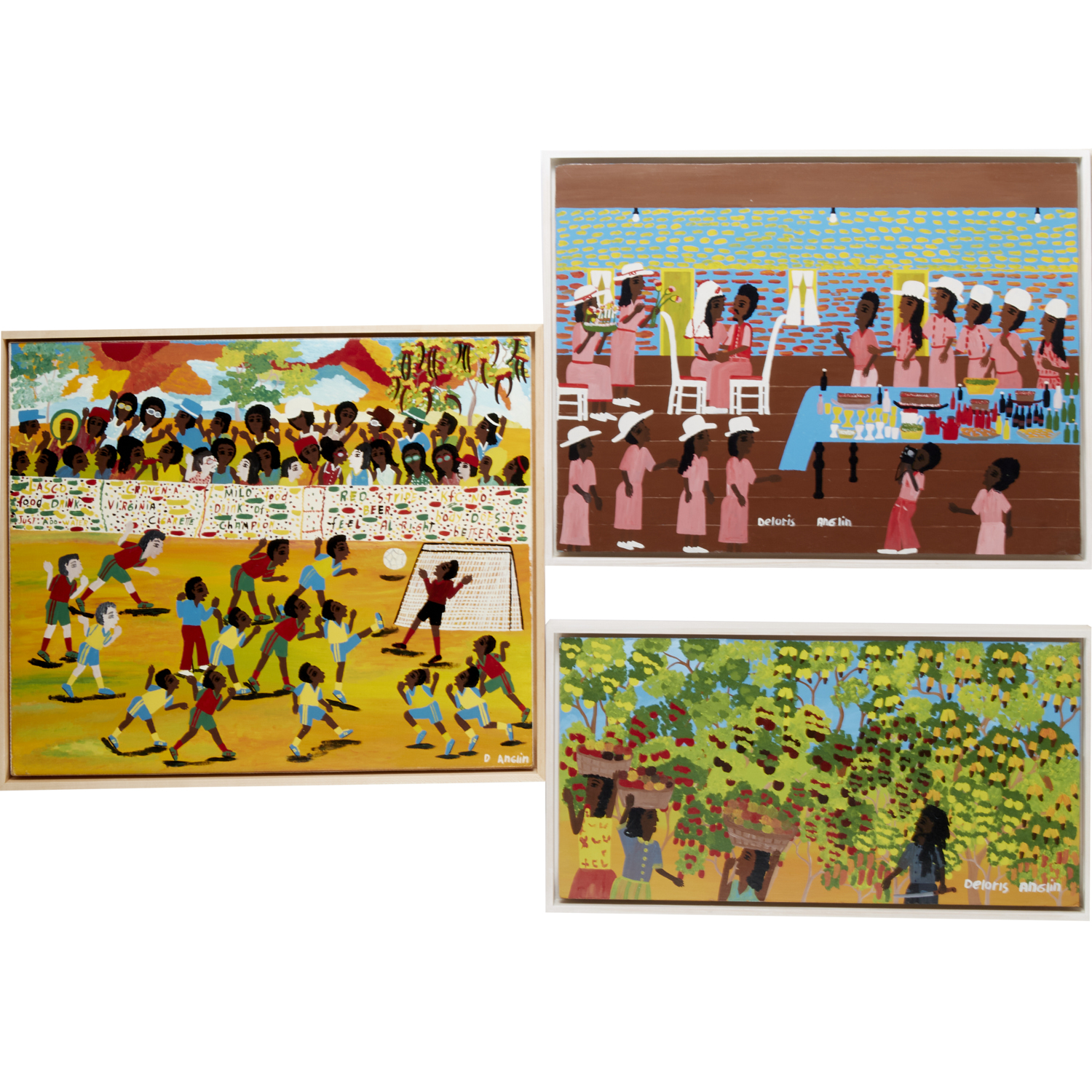 DELORIS ANGLIN, (3) ACRYLIC