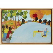 DELORIS ANGLIN, OIL ON BOARD D