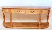 DEMI-LUNE FOUR DRAWER PINE SID