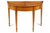 DEMILUNE CARD TABLE - Adams Pe