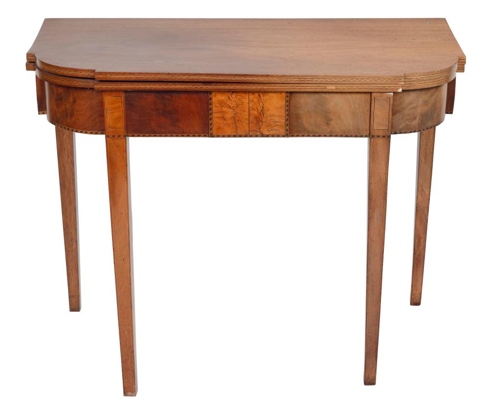DEMILUNE CARD TABLE
