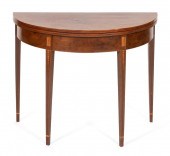 DEMILUNE CONSOLE CARD TABLE NE