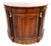 DEMILUNE FRENCH CABINET, 19TH