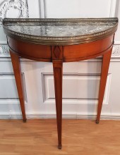 DEMILUNE FRUITWOOD FRENCH M/TO