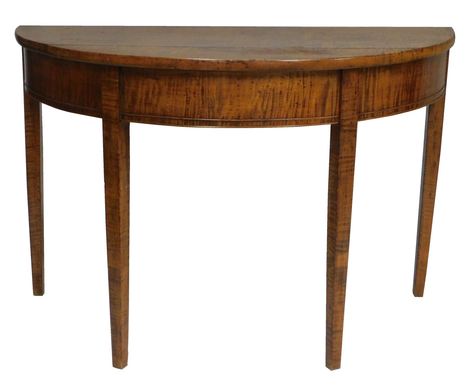 DEMILUNE SERVING TABLE, AMERICAN,