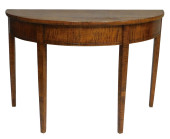 DEMILUNE SERVING TABLE, AMERIC