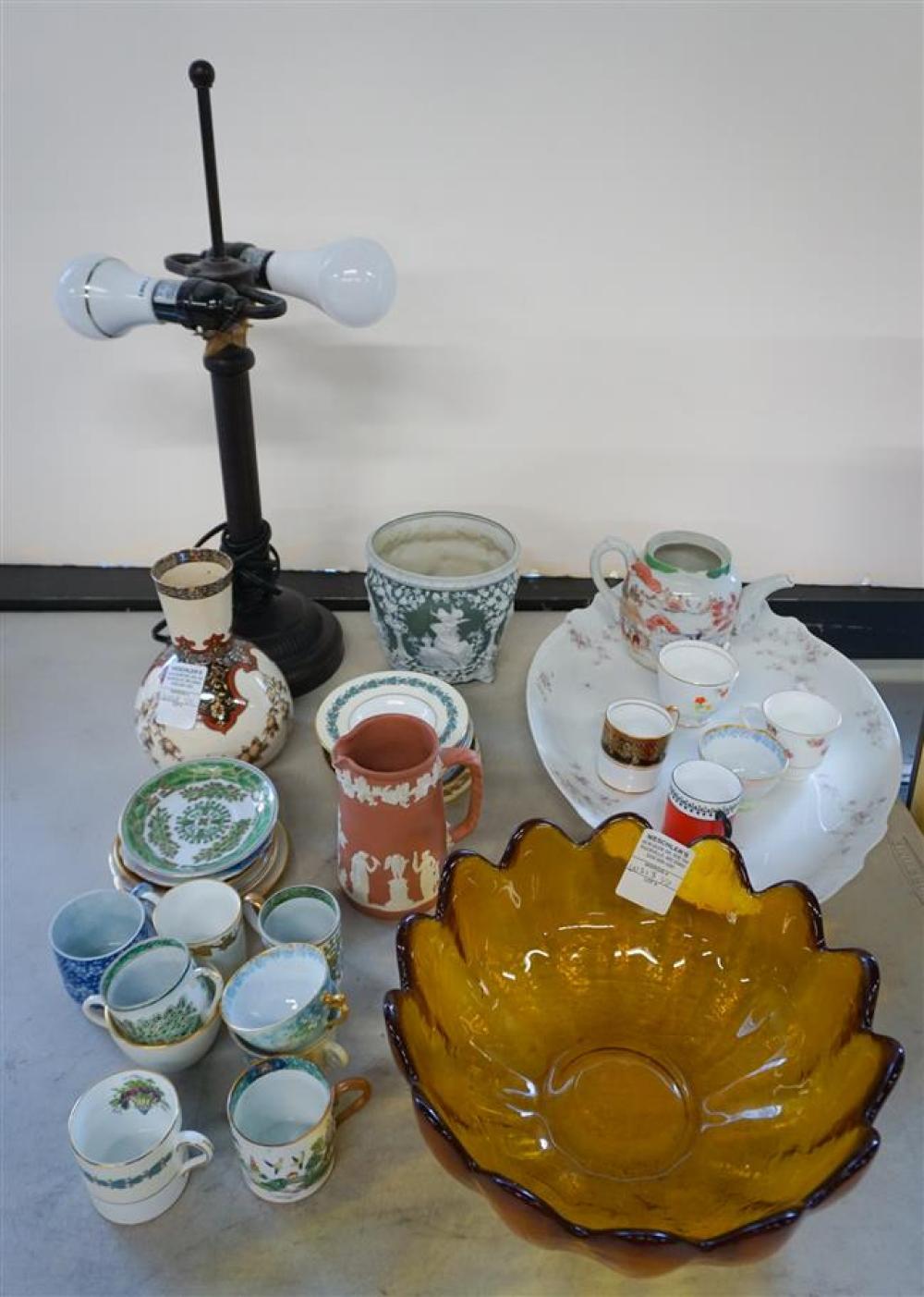 DEMITASSE CUPS AND SAUCERS,