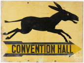 DEMOCRAT CONVENTION HALL SIGN<