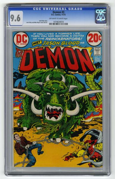 Demon #3 CGC 9.6 D.C. Comics 11/72.