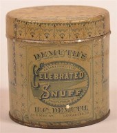 "DEMUTH'S CELEBRATED SNUFF" TI