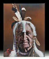 DENHAM CLEMENTS PAINTING "OLD