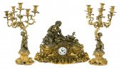DENIERE 19C FRENCH BRONZE CLOC
